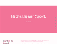 Tablet Screenshot of pinklemonadeproject.org